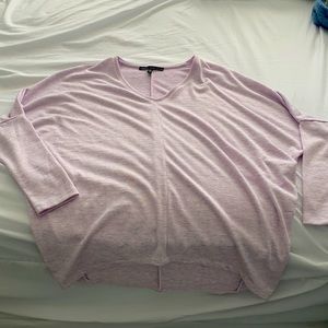White House black market lavender long sleeved sweater